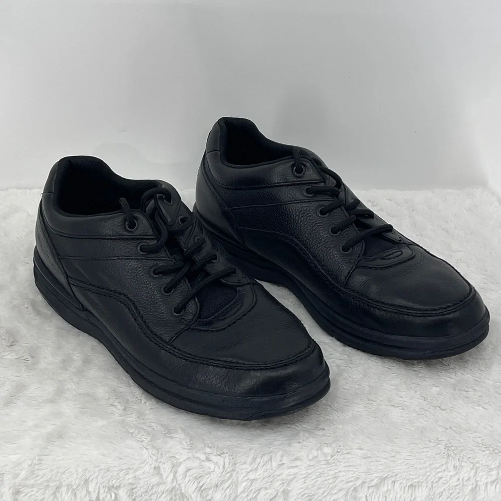 Rockport Black Leather Men's Oxfords SHOES SIZE 11 W LACE UP